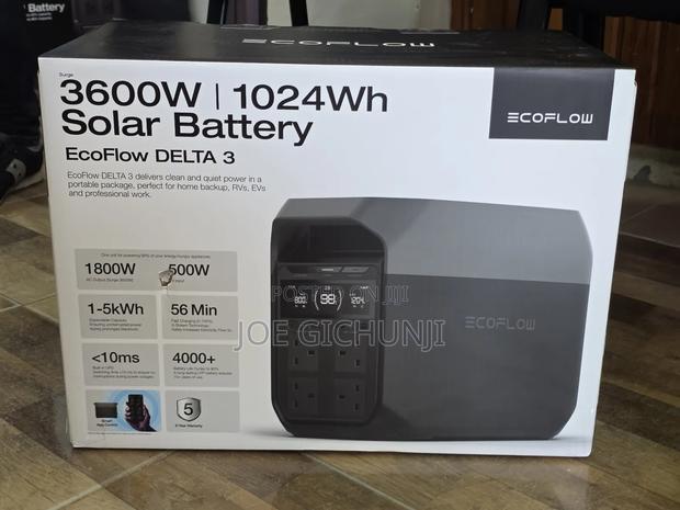 New Ecoflow Delta 3 – Portable Power Station (1024wh, 1800w)