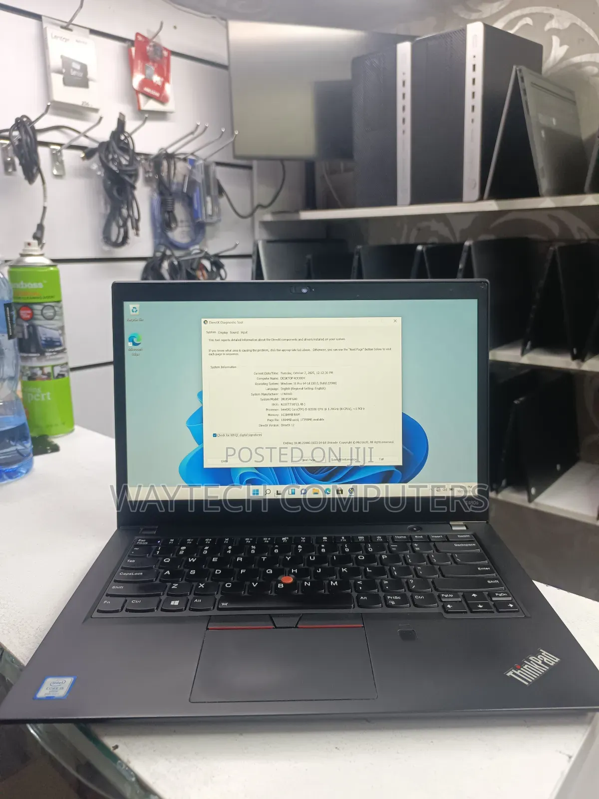 Laptop Lenovo ThinkPad T480s 16GB Intel Core I5 SSD 256GB