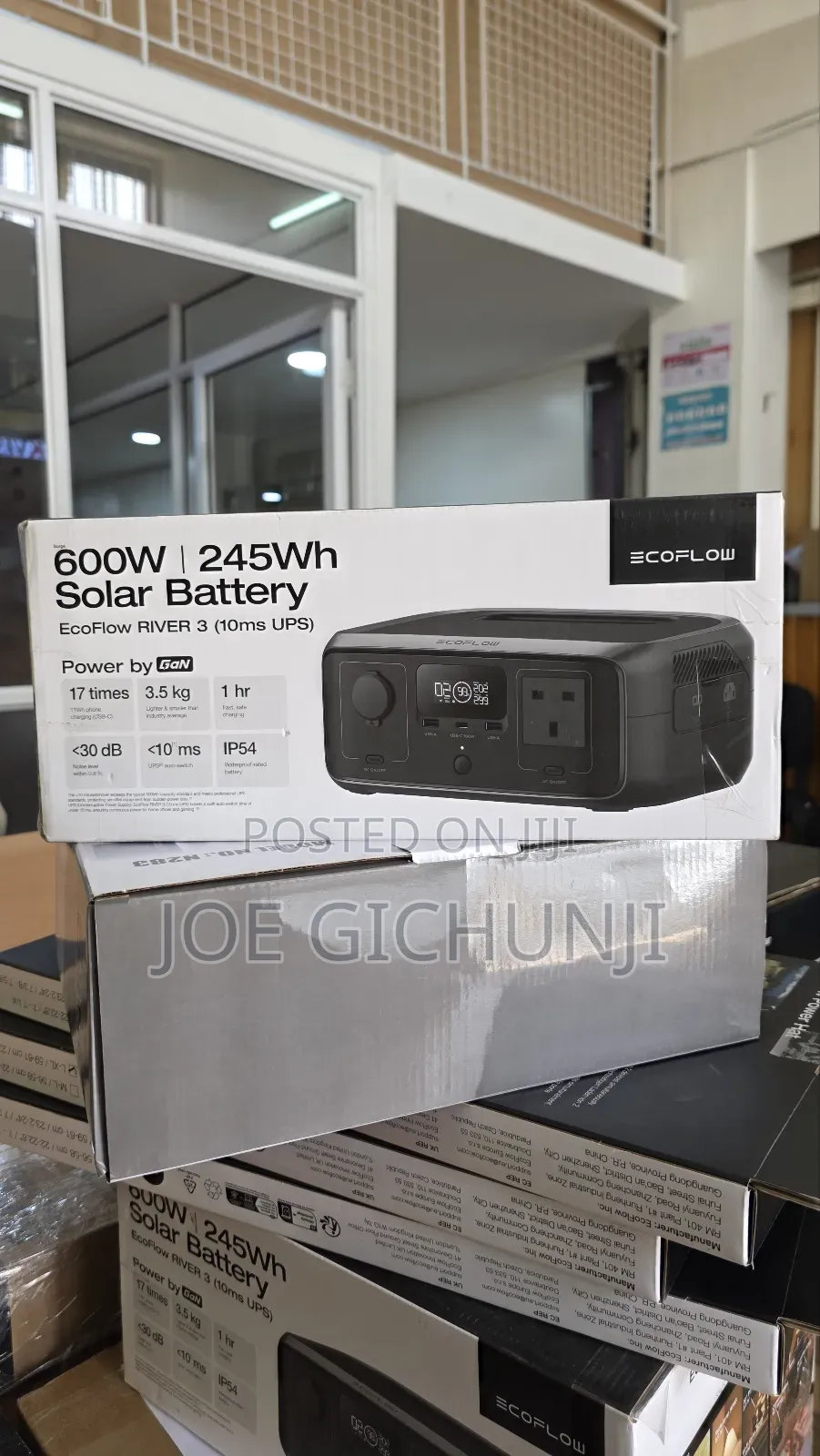 New Ecoflow River 3 – Portable Power Station (245wh, 300w, 10ms Ups)