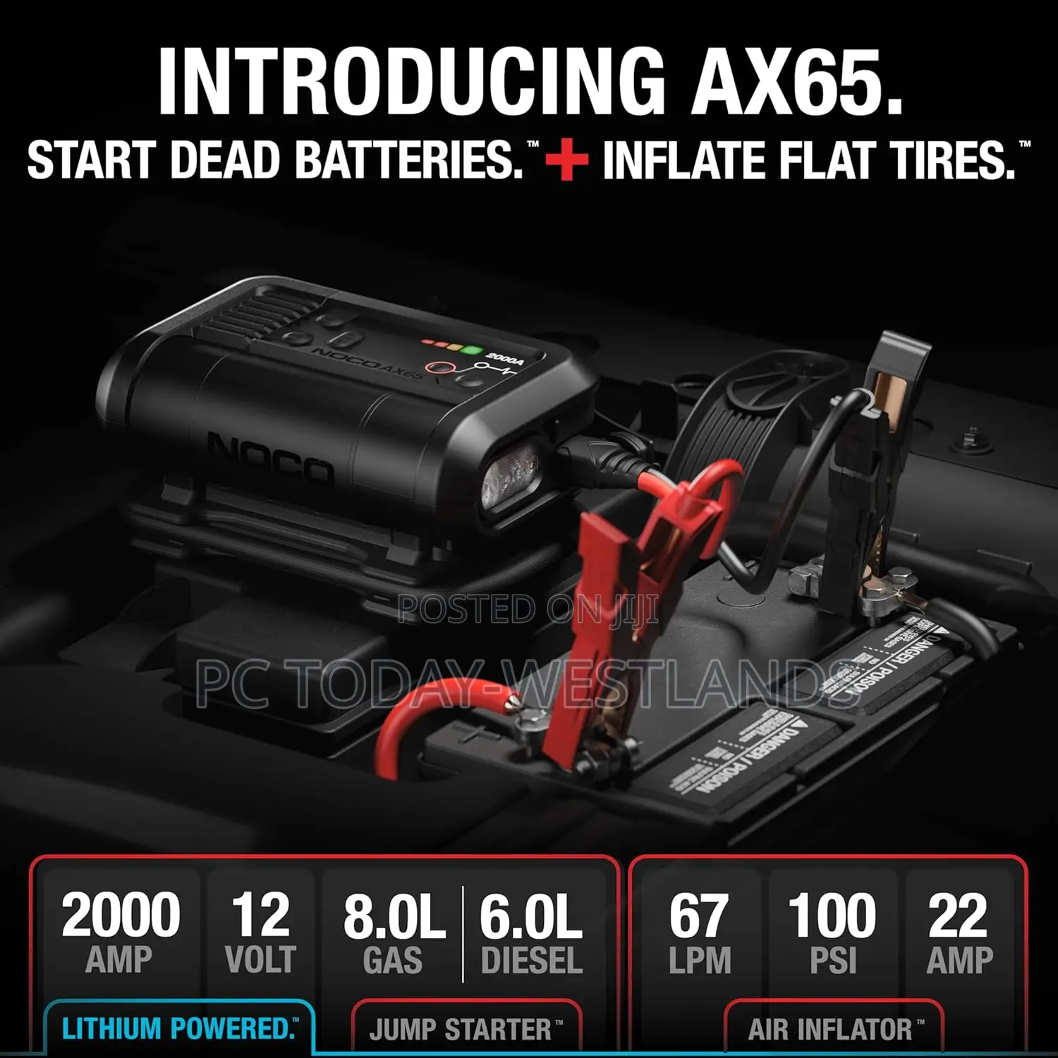Noco Boost+Air Ax65: 2000a Jump Starter With Air Compressor