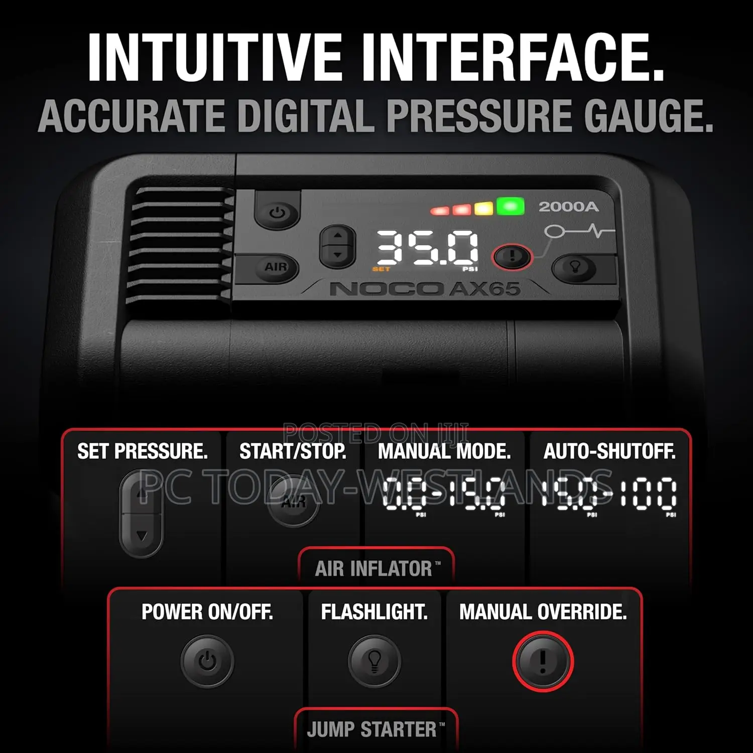 Noco Boost+Air Ax65: 2000a Jump Starter With Air Compressor
