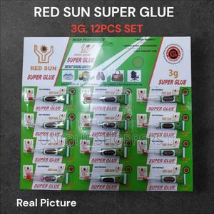 12psc Red Sun Super Glue, Instant Bonding Adhesive - main view
