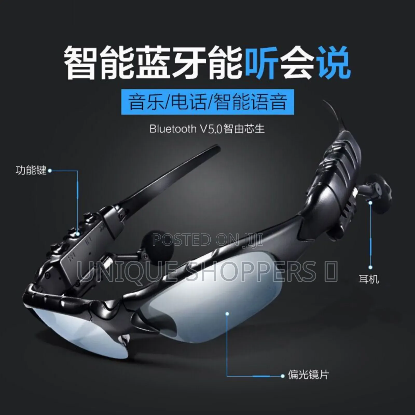 Bluetooth Glasses With Mp3 Player And Wireless Earphones For Sports