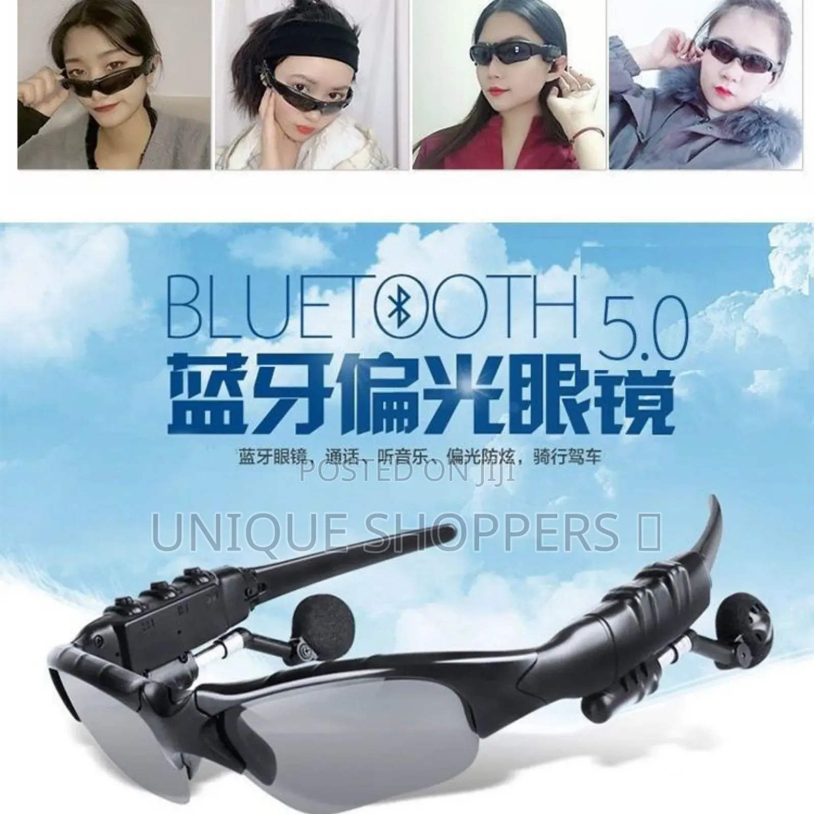 Bluetooth Glasses With Mp3 Player And Wireless Earphones For Sports