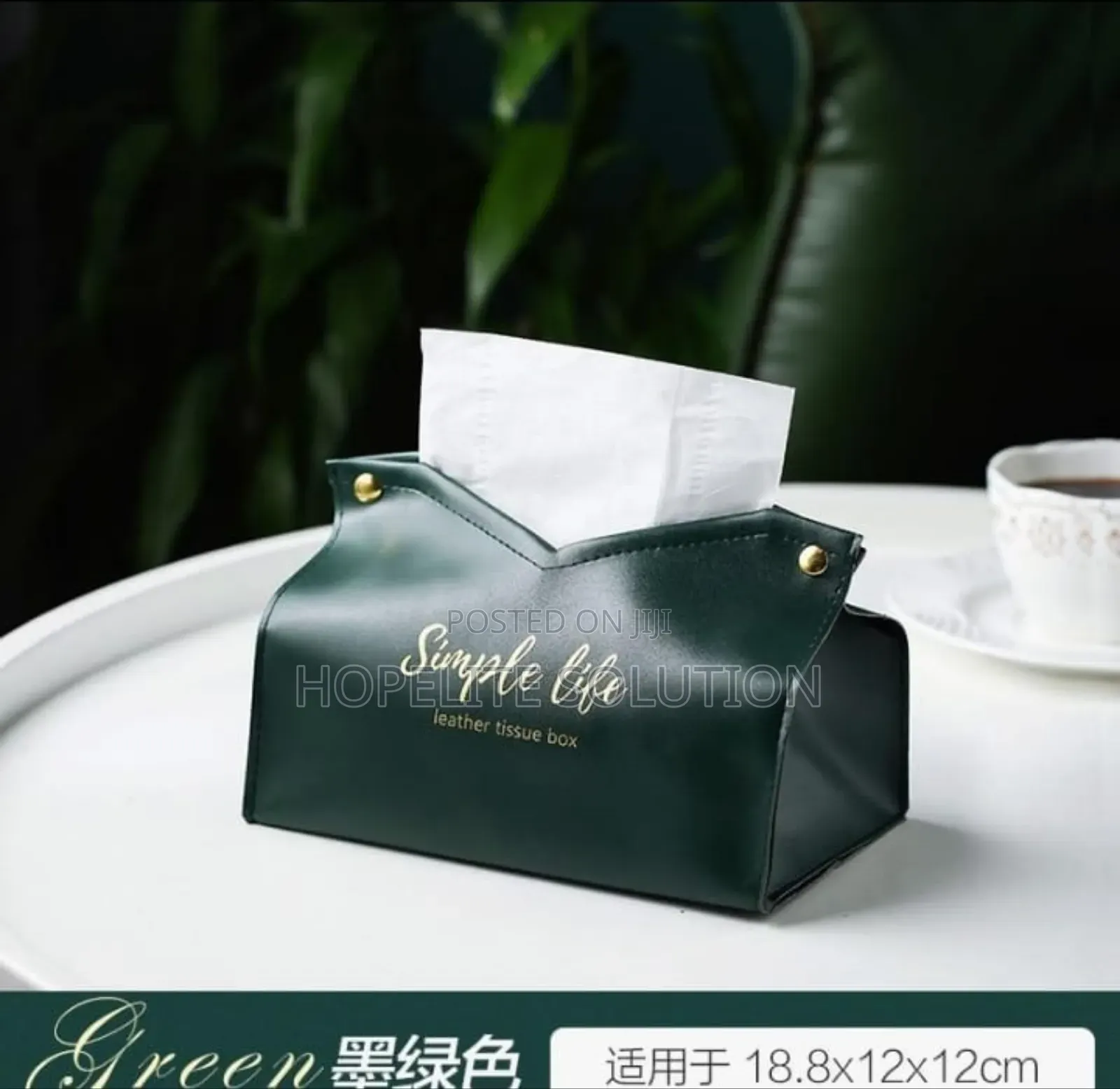Simple Life Leather Serviette Holder