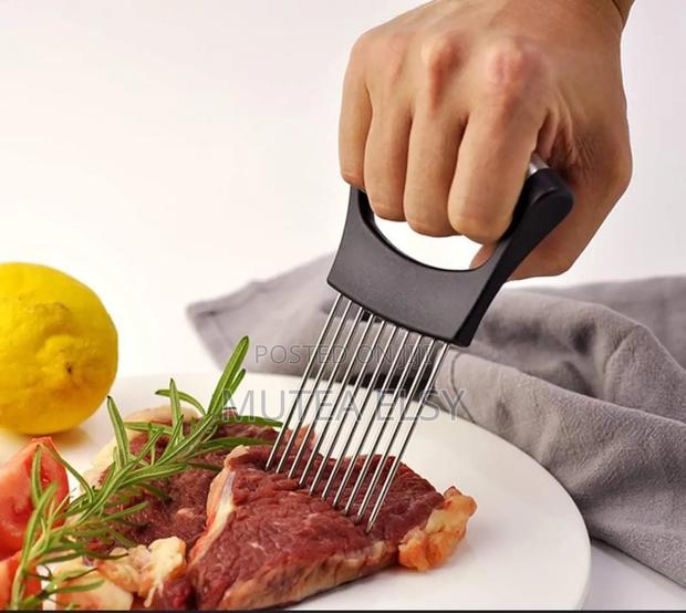 Black Multi Purpose Stainless Steel Vegetable Slicer,Meat Tenderizer . - thumbnail 4