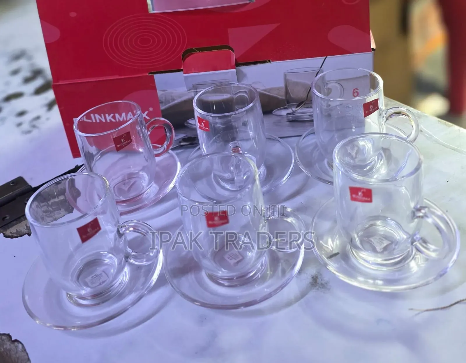 6 +6 240ml Cup/Glasses and Soucer
