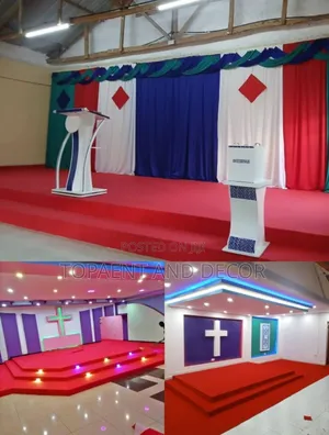 Modern Interior Wall to Wall Carpet for Stylish Church