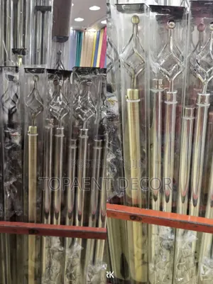 3m Double Adjustable Window Gold Curtain Rods
