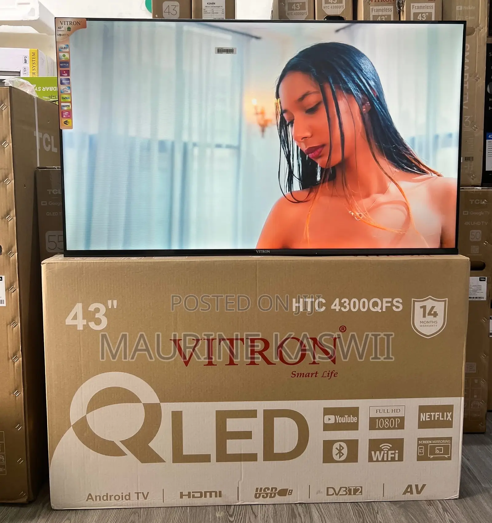 Vitron 43" Inch Qled Smart Android