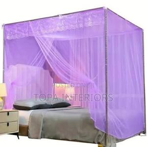 2 Doors 5by6 Purple 4 Stand Mosquito Nets - thumbnail 2