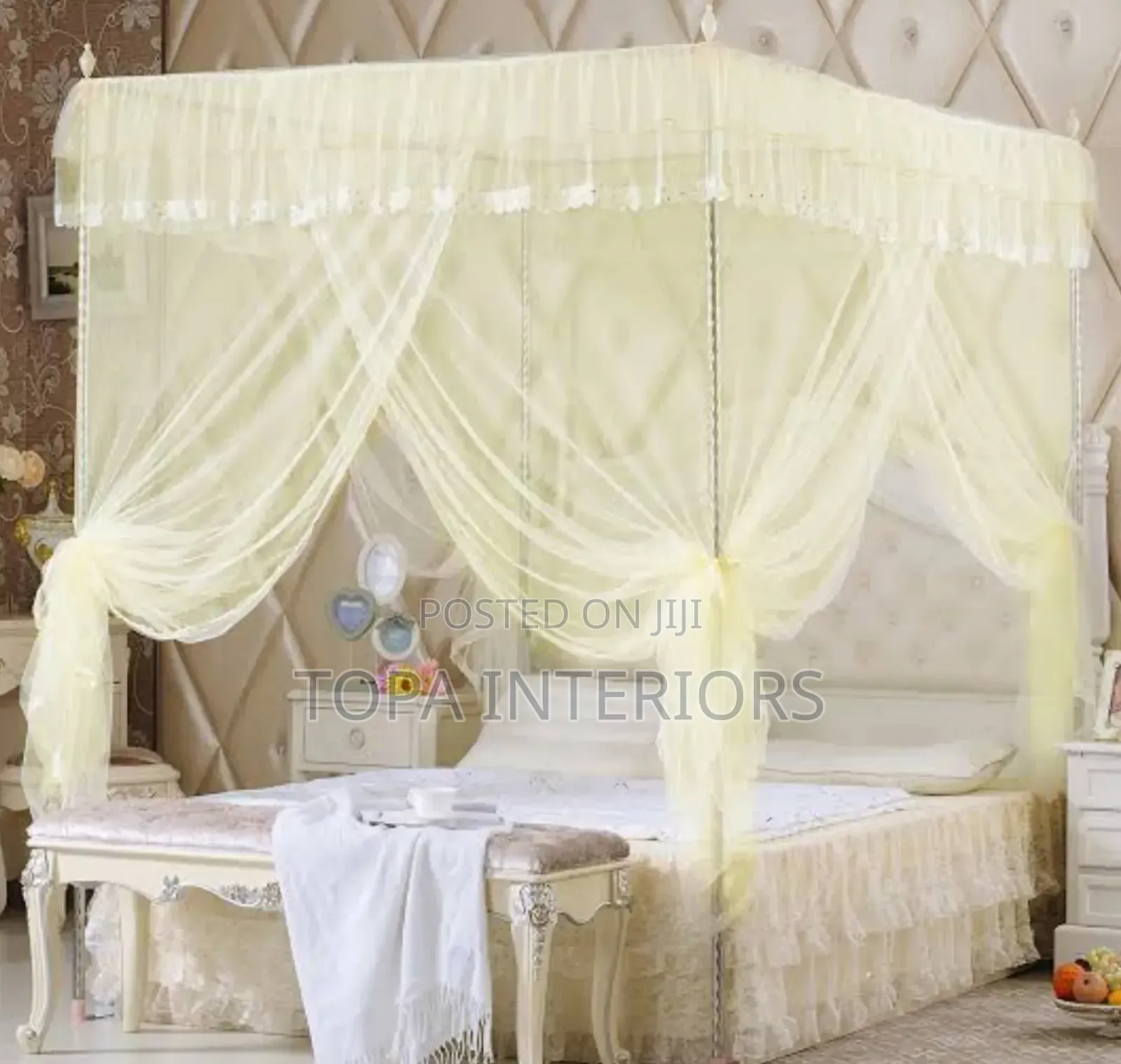 4by6 Cream 4 Stand Mosquito Nets