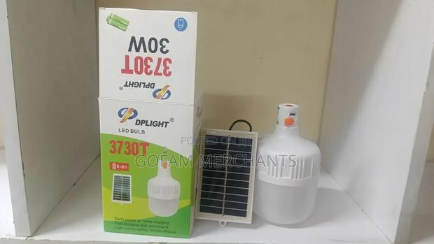 Outdoor Solar Panel Charging Led Emergency Light Bulb