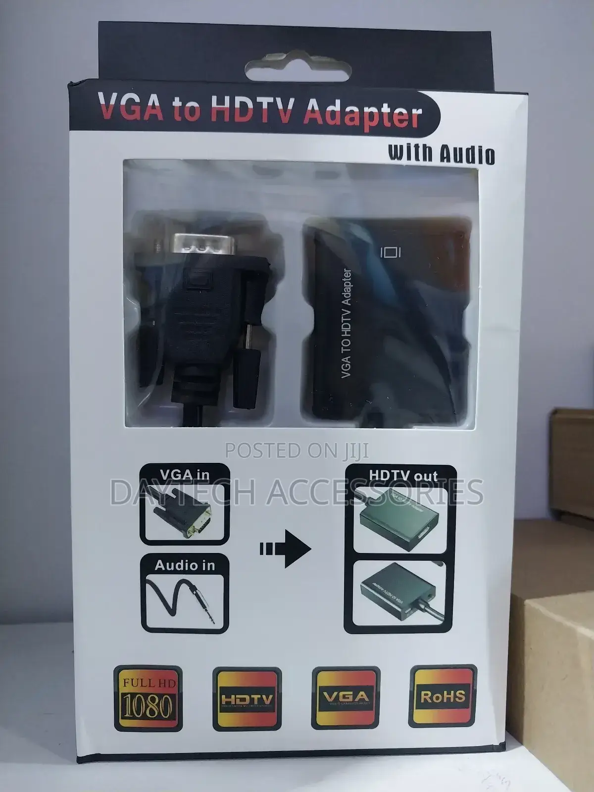 Vga to Hdmi Converter Adapter, Vga Male to Hdmi Female Cable Converter