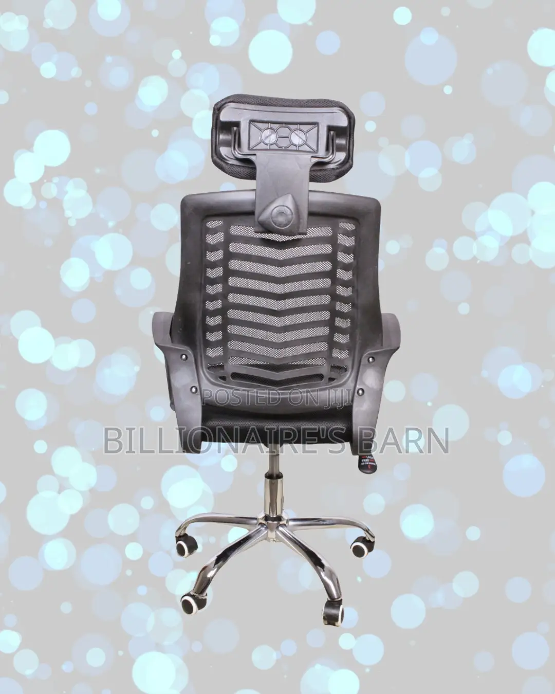 Quiet-Roll Secretarial Mesh Chair — Easy to Clean