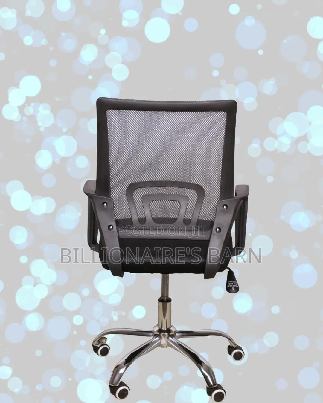 Secretarial Mesh Office Chair | Plush Swivel Base