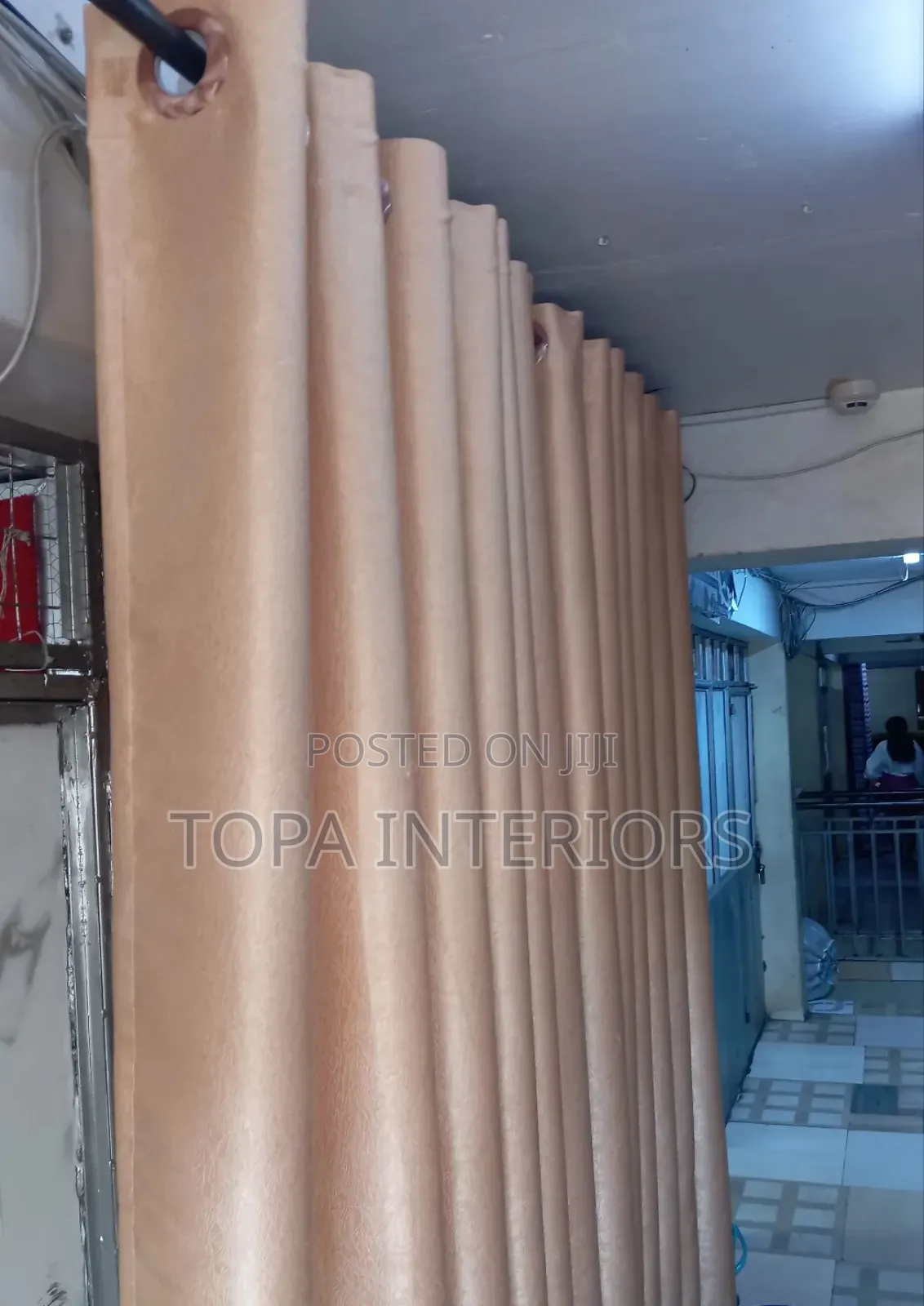 Light Brown Plain Soft Curtains for Living Room