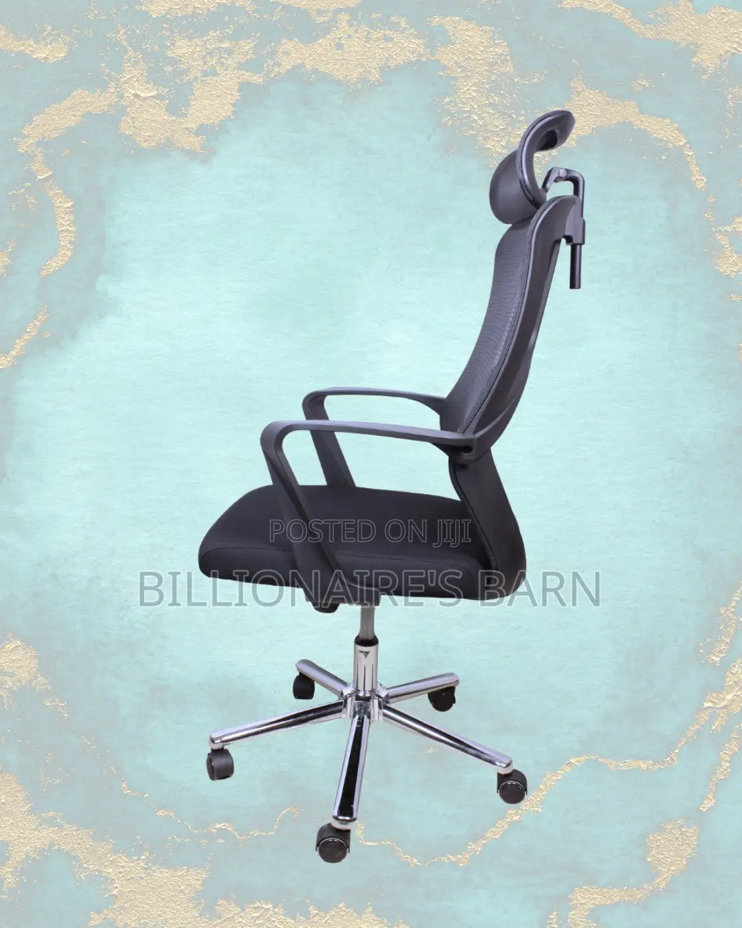 High Back Mesh Office Chair | Adjustable Nylon Castors