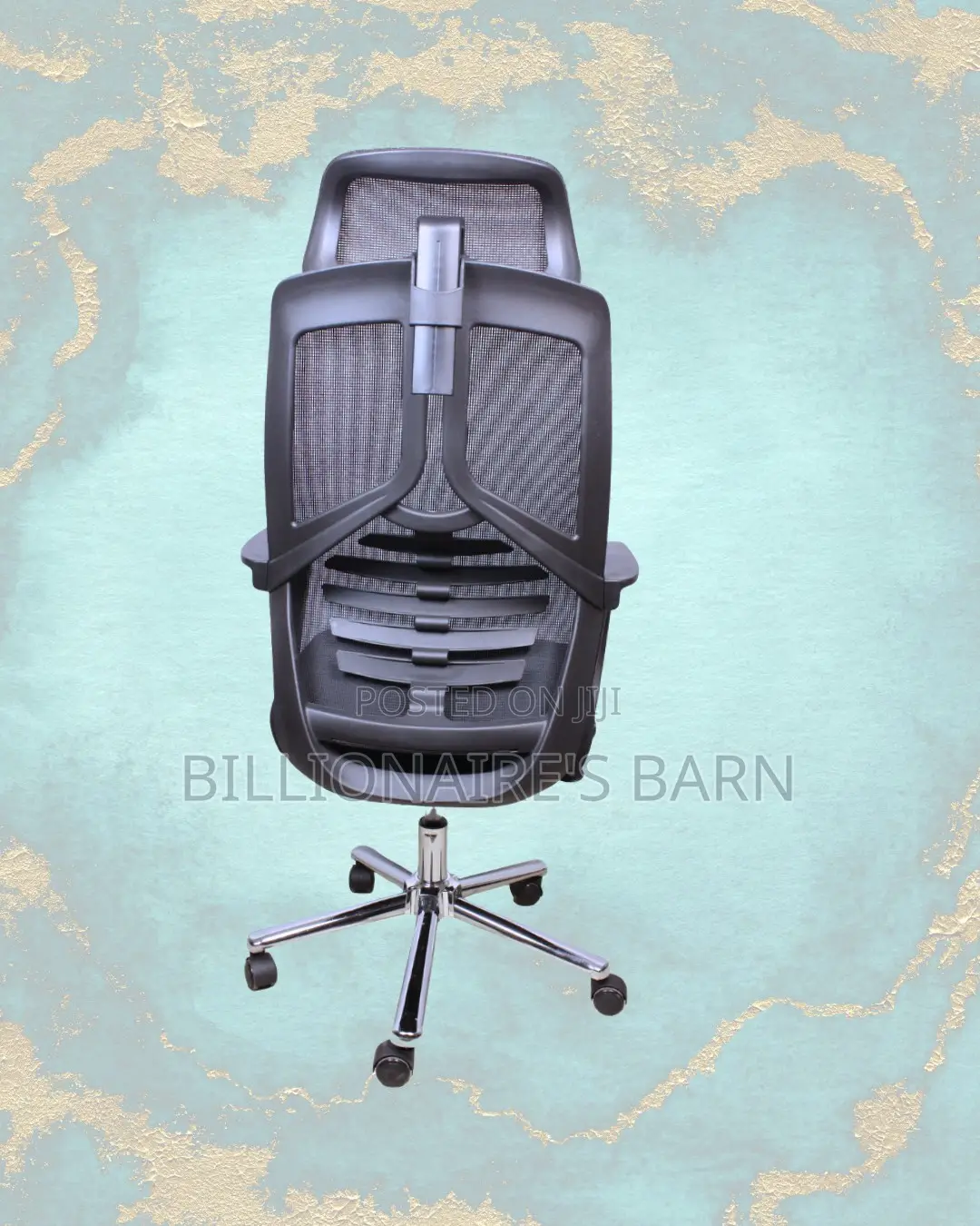 High Back Mesh Office Chair | Adjustable Nylon Castors