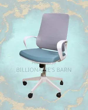 Plush White Ergonomic Mesh Office Chair | High-Density Foam Seat