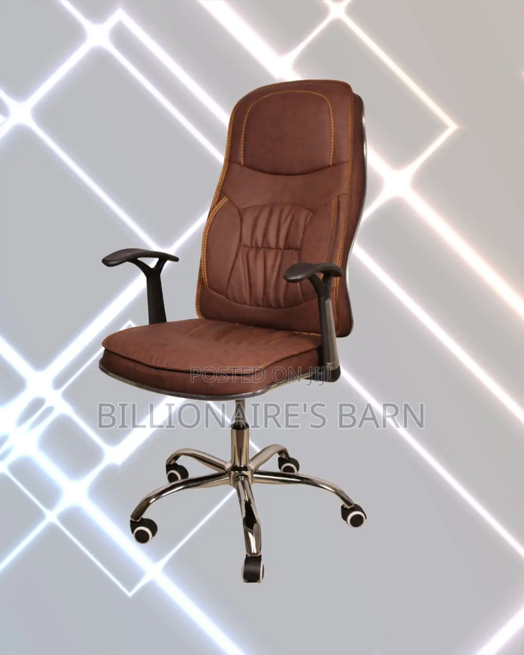 Ergonomic Executive Leather Chair (Quiet-Roll) — Hot Deal