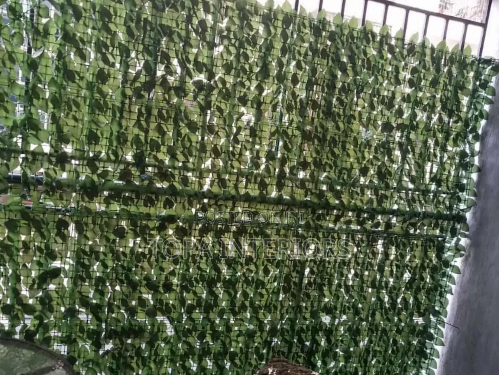 Wind Breaker Green Artificial Leafy Balcony Privacy Fence