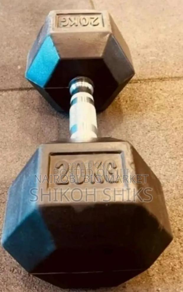 20kg Hexagonal Dumbell - main view