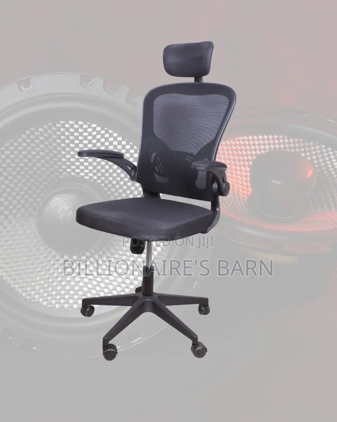 Adjustable Grey Ergonomic Office Chair | Lumbar Support