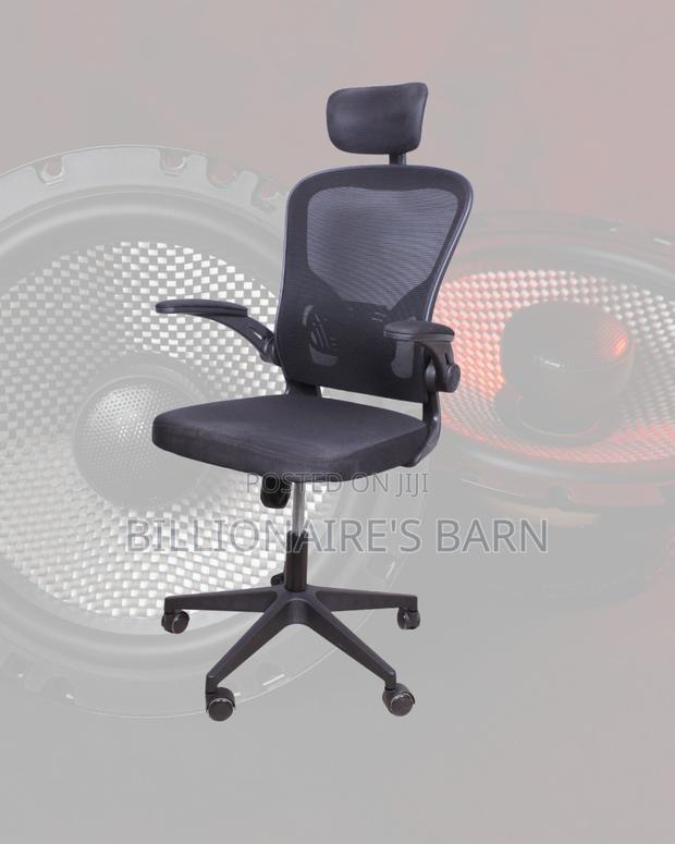 Adjustable Grey Ergonomic Office Chair | Lumbar Support - thumbnail 2