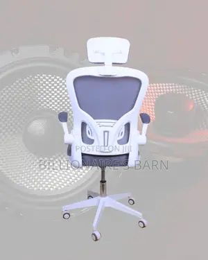 Pro-Grade White Ergonomic Office Chair — Great for Study or Work