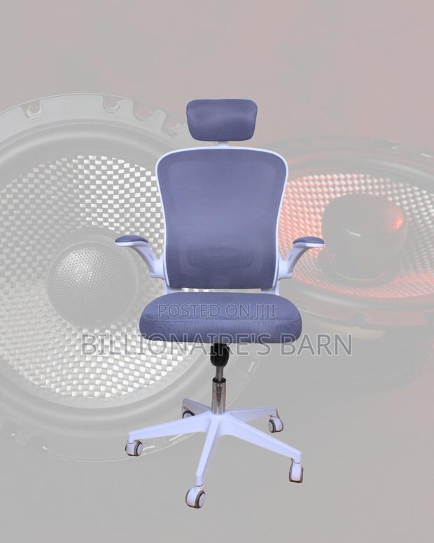 Pro-Grade White Ergonomic Office Chair — Great for Study or Work - thumbnail 2