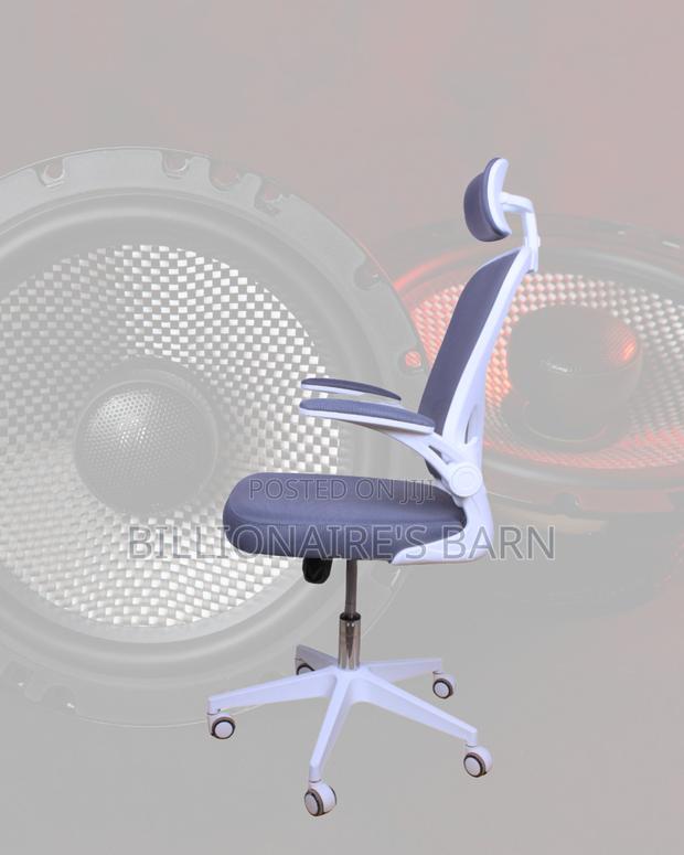 Pro-Grade White Ergonomic Office Chair — Great for Study or Work - thumbnail 3