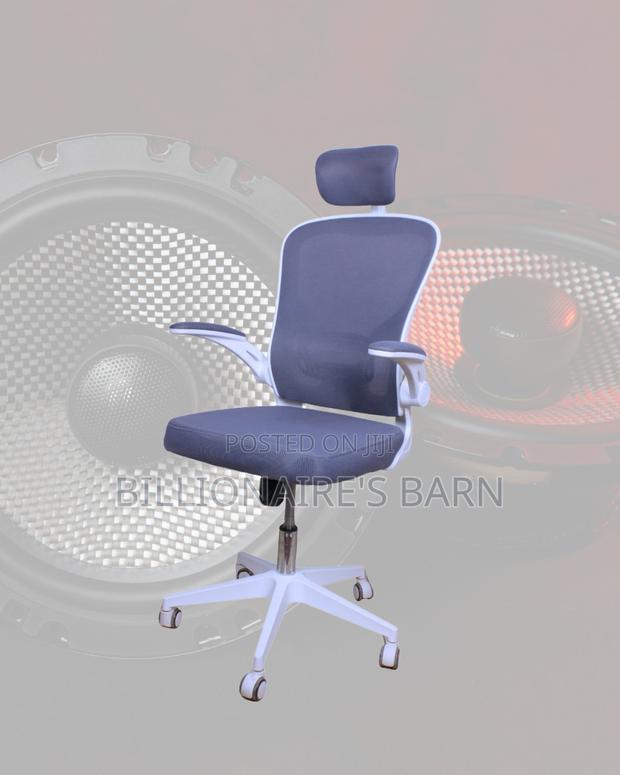 Pro-Grade White Ergonomic Office Chair — Great for Study or Work - thumbnail 4