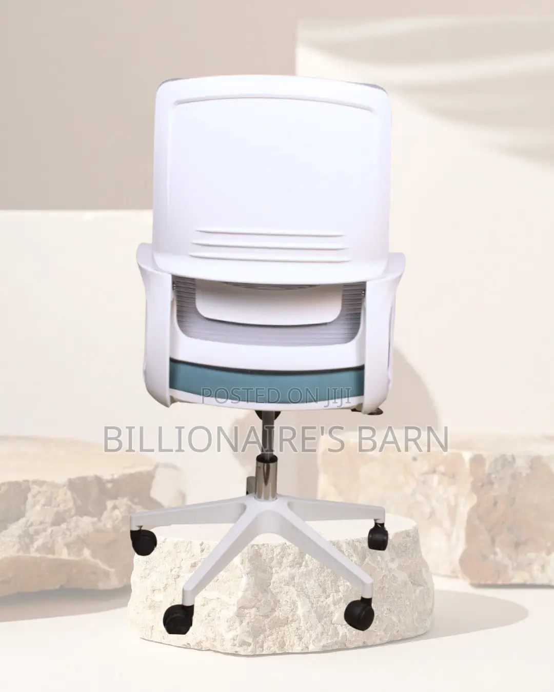 White Ergonomic Mesh Office Chair | Pro-Grade High-Density Foam Seat