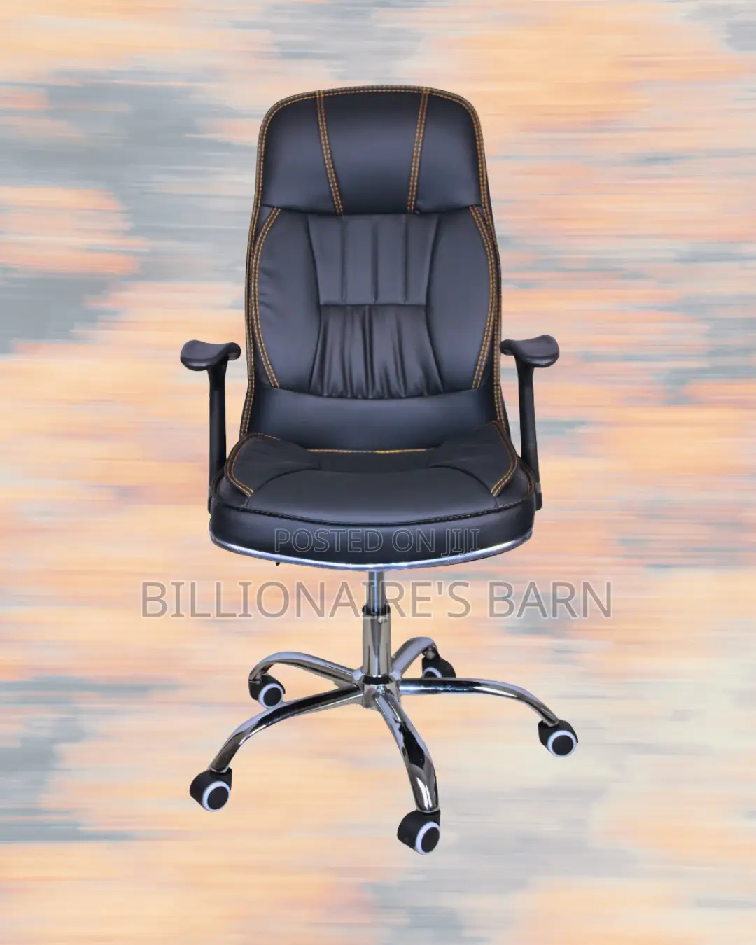 Executive Leather Office Chair | Executive Headrest Support