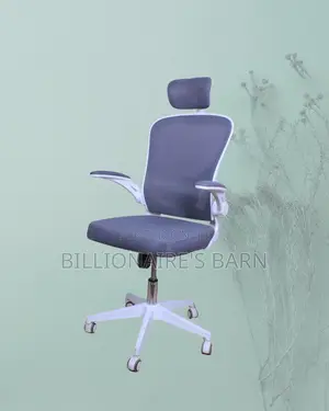 White Ergonomic Office Chair | Quiet-Roll Nylon Castors