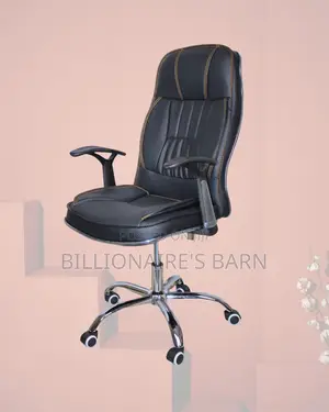 Executive Leather Office Chair | Quiet-Roll Steel Frame