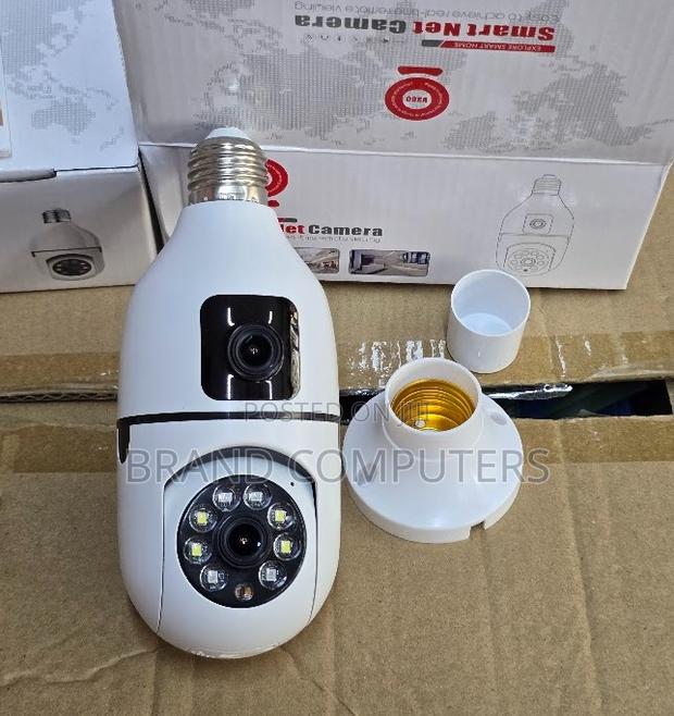 Wireless Dual Lens Wifi Bulb Camera