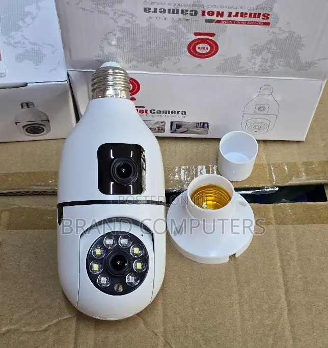 Wireless Dual Lens Wifi Bulb Camera