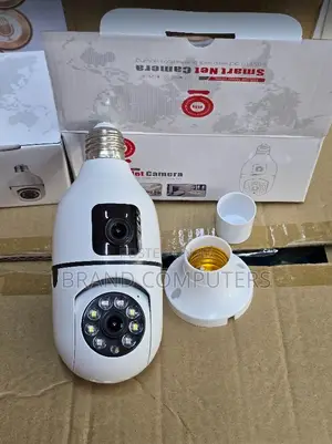 V380 Bulb Wifi Indoor Camera Dual Lens