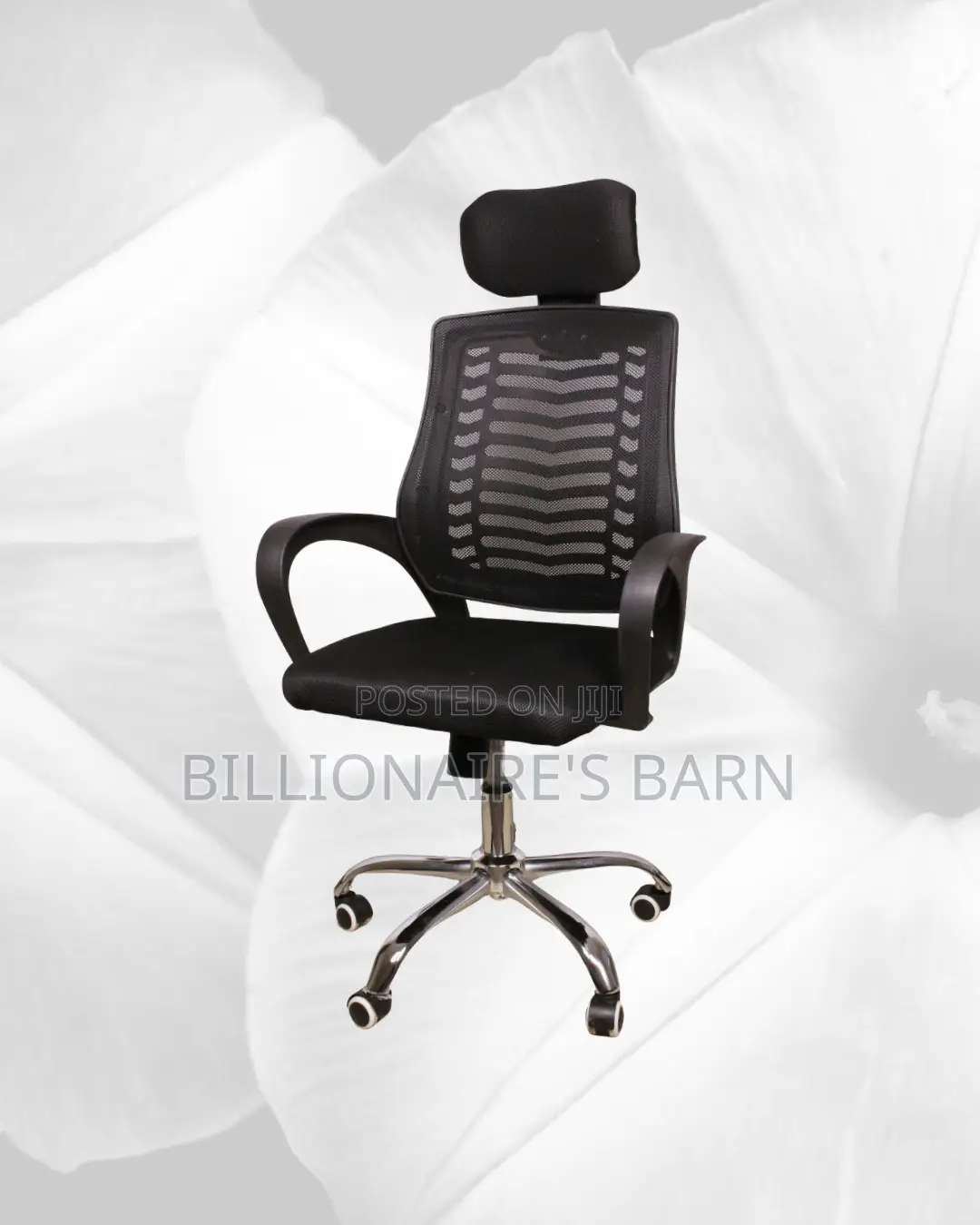 Modern Secretarial Mesh Chair — Ideal for Long Zoom Sessions