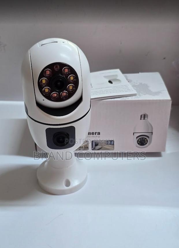 360 Rotating Dual Lens Wifi Bulb PTZ Camera