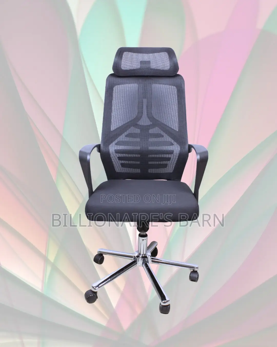 Space-Saving High Back Mesh Office Chair | Lumbar Support