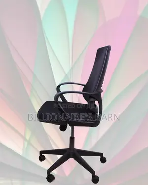 Quiet-Roll Black Ergonomic Mesh Office Chair — Smooth-Rolling Mobility