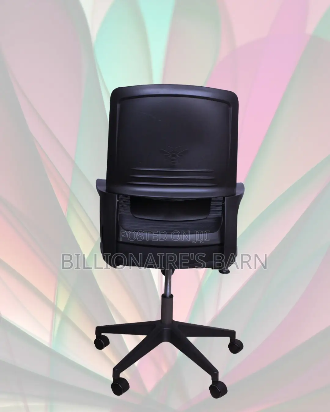 Quiet-Roll Black Ergonomic Mesh Office Chair — Smooth-Rolling Mobility