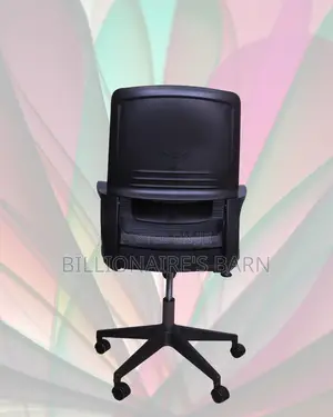 Quiet-Roll Black Ergonomic Mesh Office Chair — Smooth-Rolling Mobility
