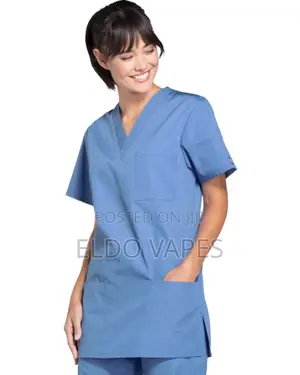 Nurses Medical Scrubs Unisex v Neck - Sky Blue