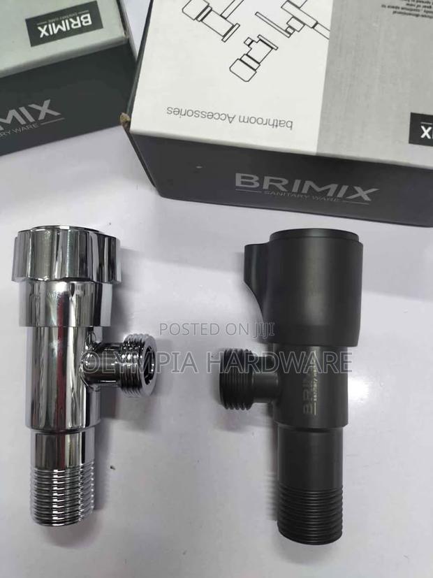 Brimix Angle Valve (Silver and Black)