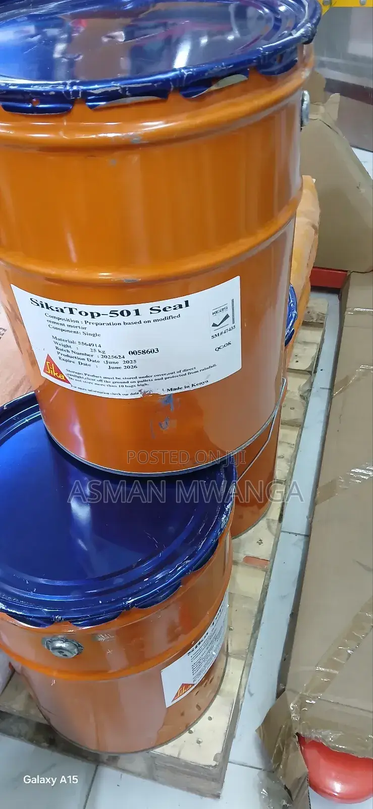 Waterproofing Cement Sika 501 20kg
