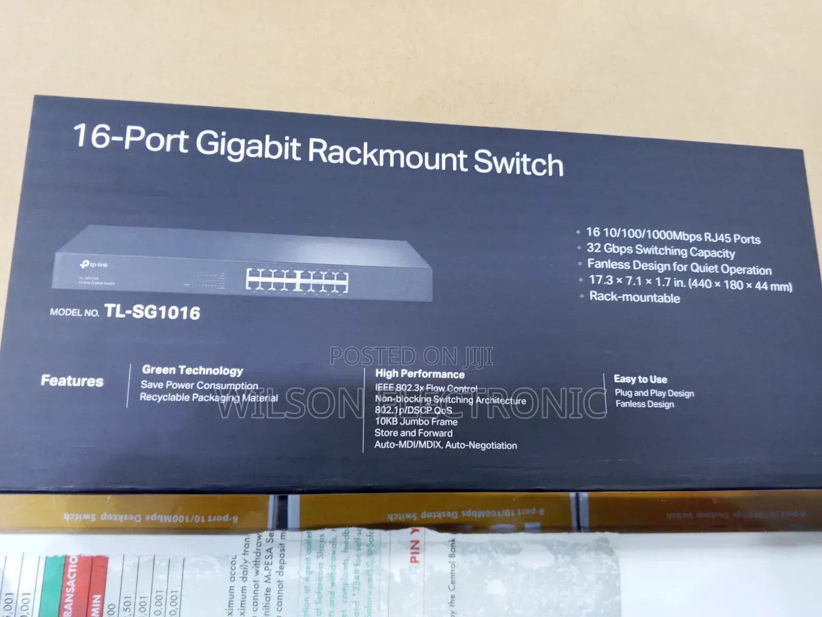 Tp-Link 16 Port Gigabit Switch.